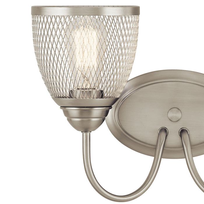 Two Light Bath from the Voclain collection in Brushed Nickel finish