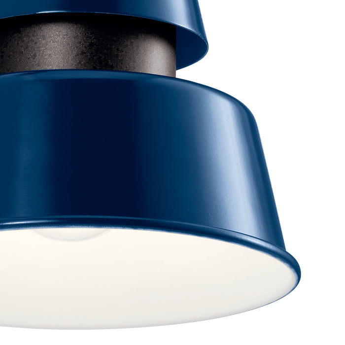 One Light Outdoor Wall Mount from the Lozano collection in Catalina Blue finish