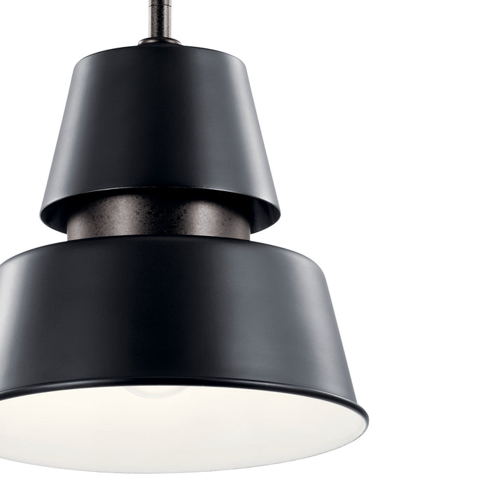 One Light Outdoor Pendant from the Lozano collection in Black finish