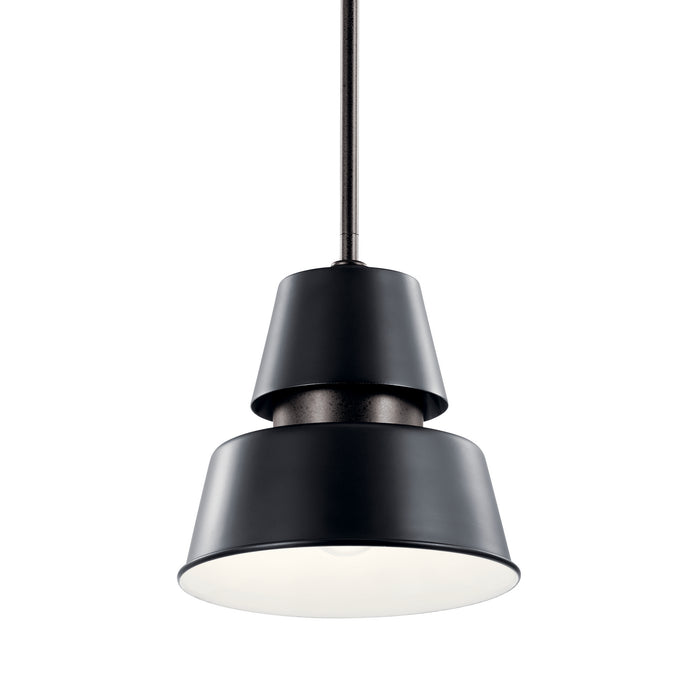 One Light Outdoor Pendant from the Lozano collection in Black finish