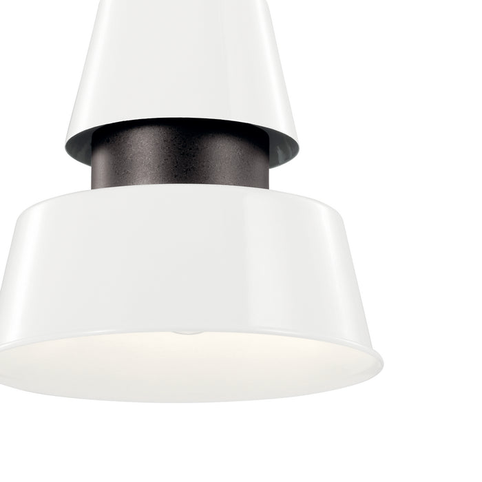 One Light Outdoor Pendant from the Lozano collection in White finish