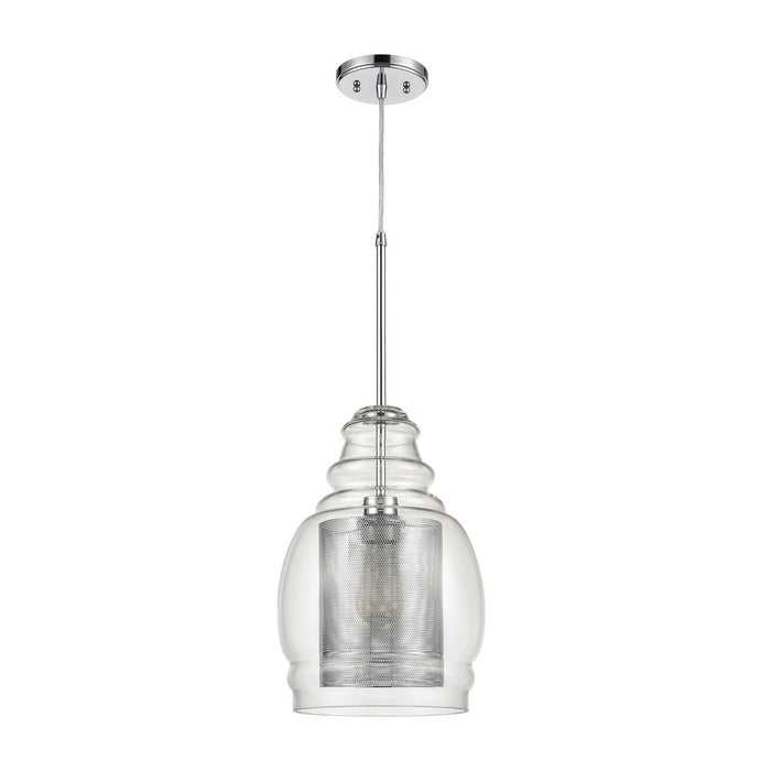 One Light Pendant from the Herndon collection in Polished Chrome finish