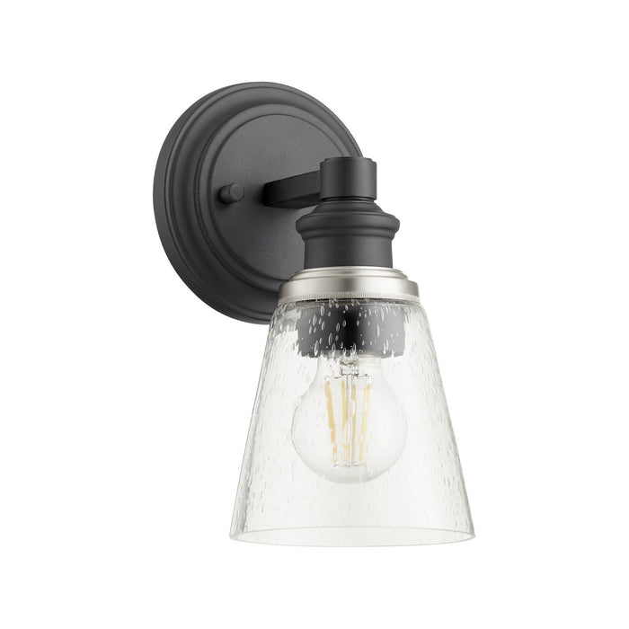 One Light Wall Mount from the Dunbar collection in Noir finish
