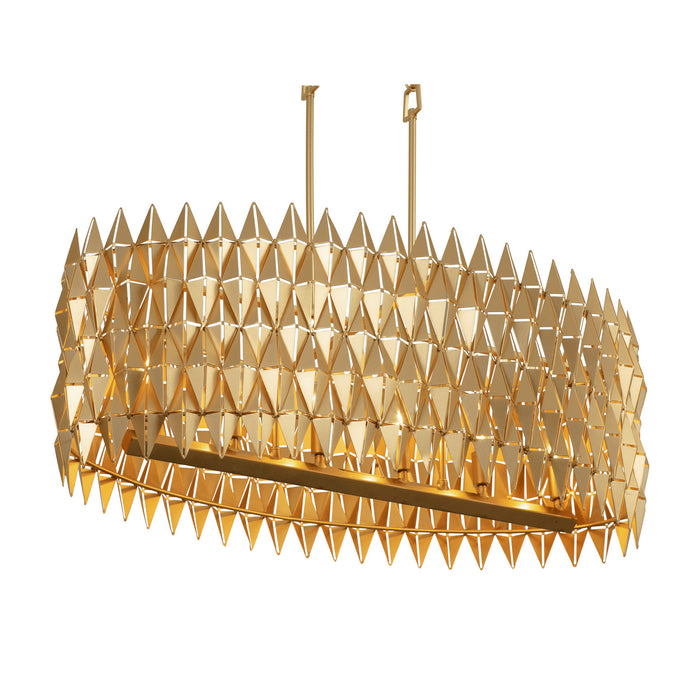 Six Light Pendant from the Forever collection in French Gold finish