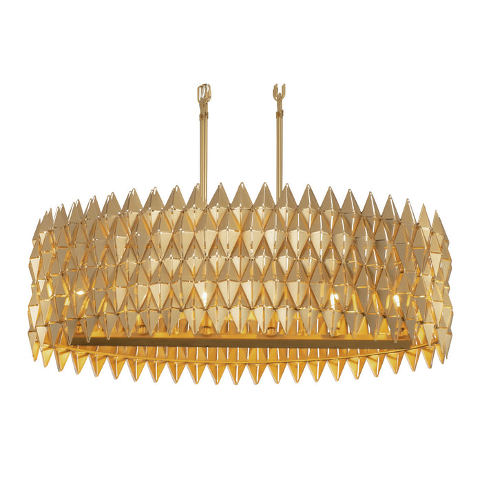 Six Light Pendant from the Forever collection in French Gold finish