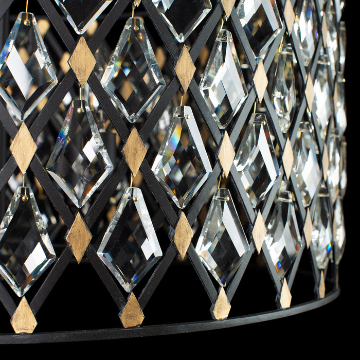 One Light Pendant from the Windsor collection in Carbon/Havana Gold finish