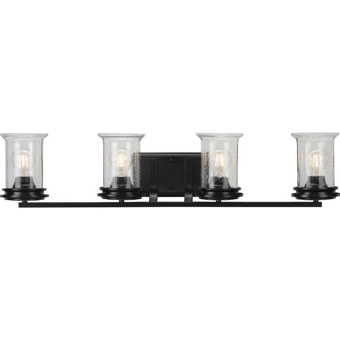 Four Light Bath from the Winslett collection in Black finish
