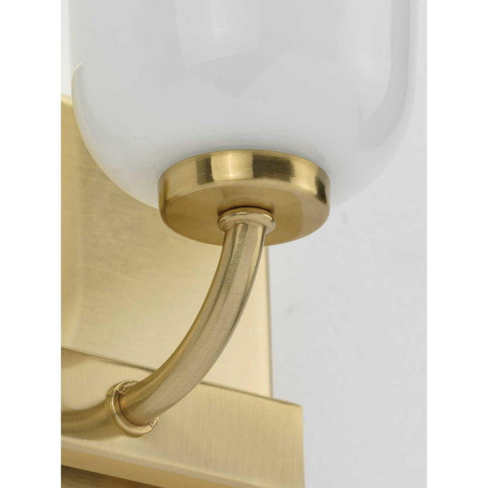 One Light Bath from the Moore collection in Satin Brass finish