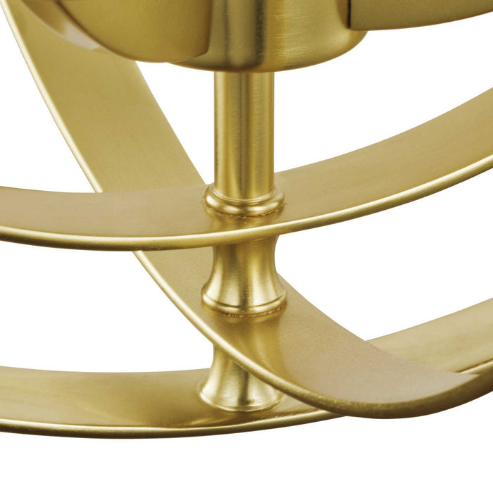 Four Light Pendant from the Equinox collection in Satin Brass finish