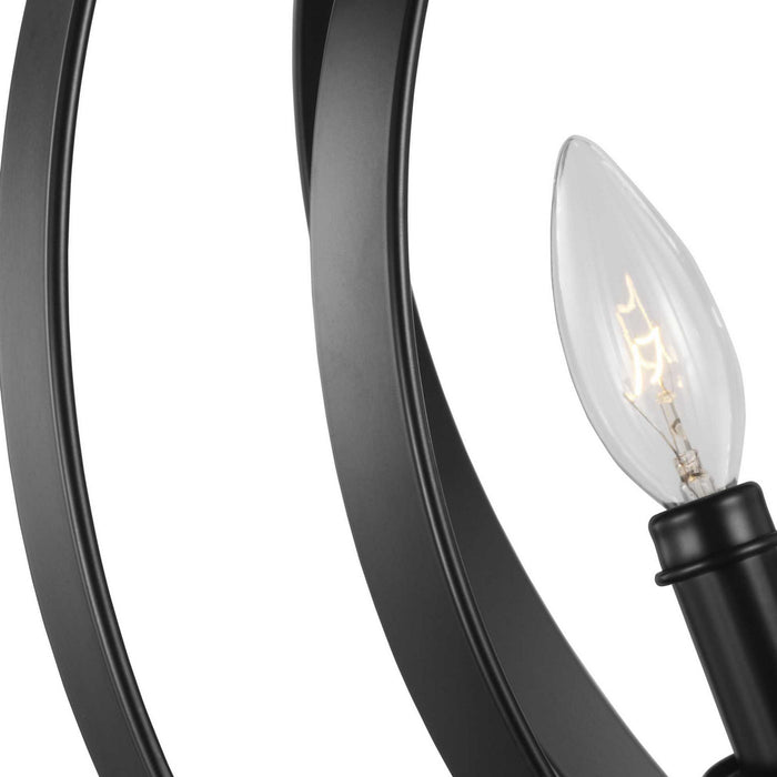 Four Light Pendant from the Equinox collection in Black finish