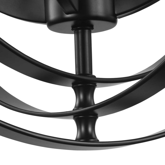 Four Light Pendant from the Equinox collection in Black finish