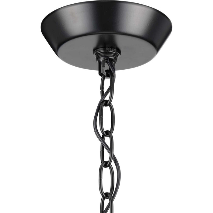 Three Light Foyer Pendant from the Lassiter collection in Black finish