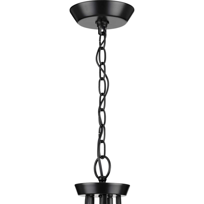 Three Light Foyer Pendant from the Lassiter collection in Black finish