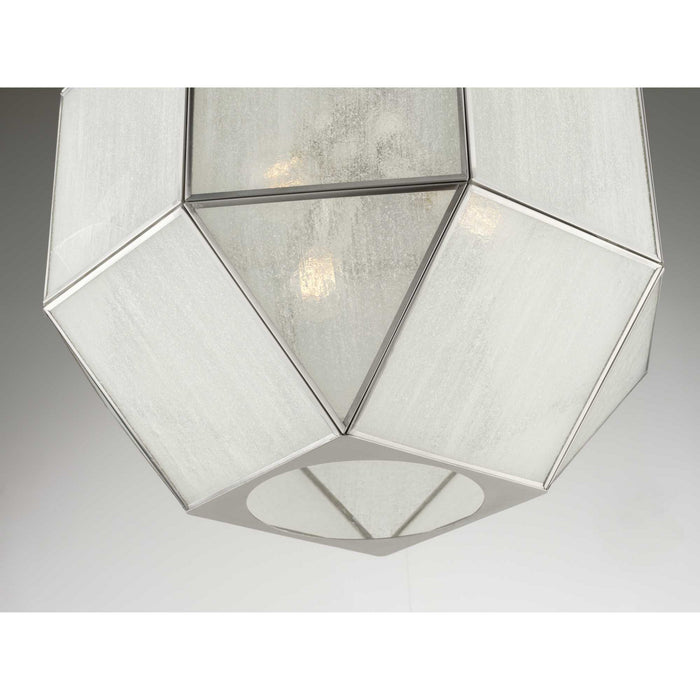 Three Light Pendant from the Mauldin collection in Brushed Nickel finish