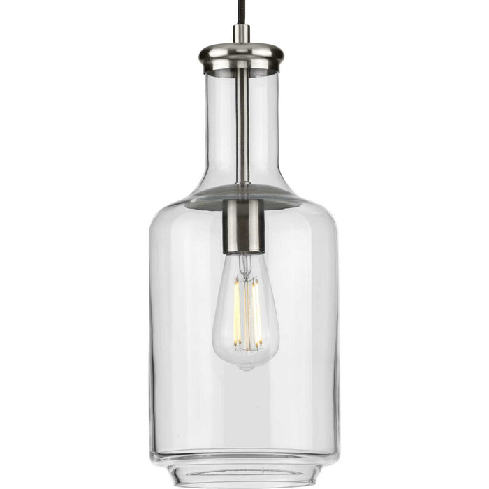 One Light Pendant from the Latrobe collection in Brushed Nickel finish