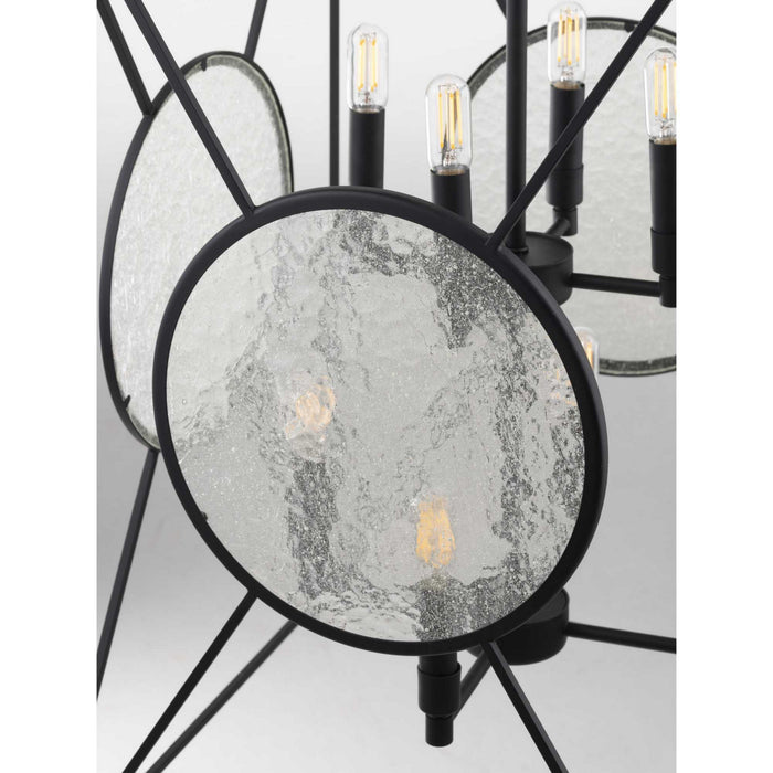 Eight Light Foyer Pendant from the Cumberland collection in Black finish