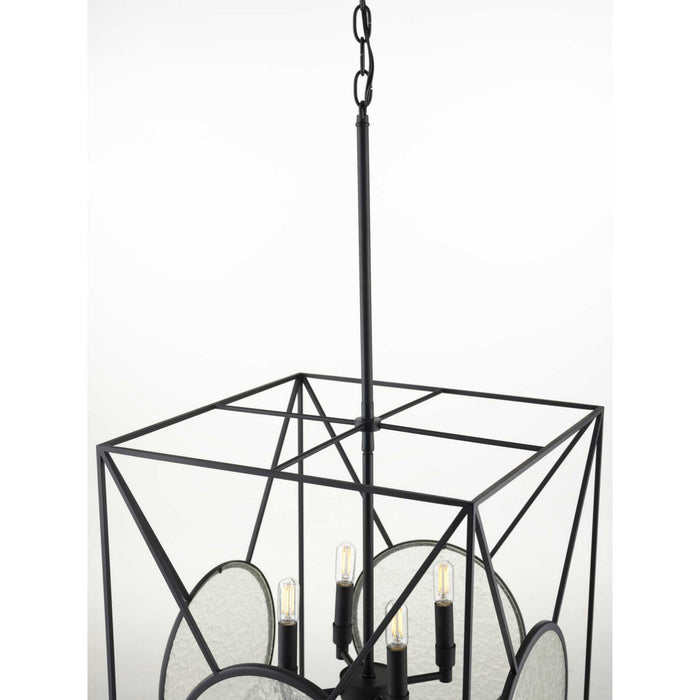 Eight Light Foyer Pendant from the Cumberland collection in Black finish