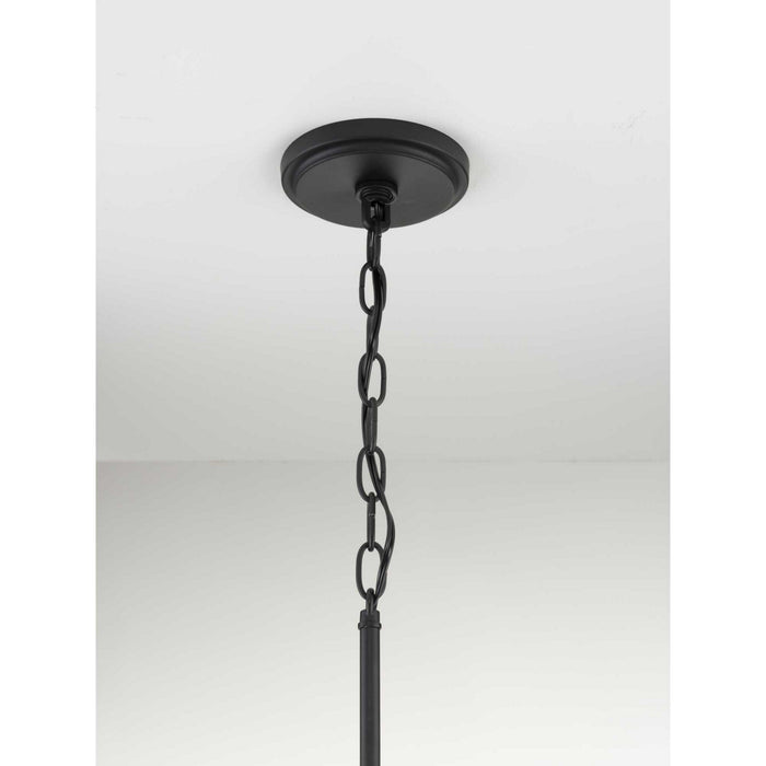 Eight Light Foyer Pendant from the Cumberland collection in Black finish