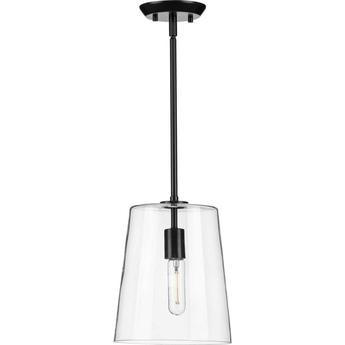 One Light Pendant from the Clarion collection in Black finish