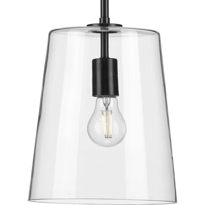 One Light Pendant from the Clarion collection in Black finish