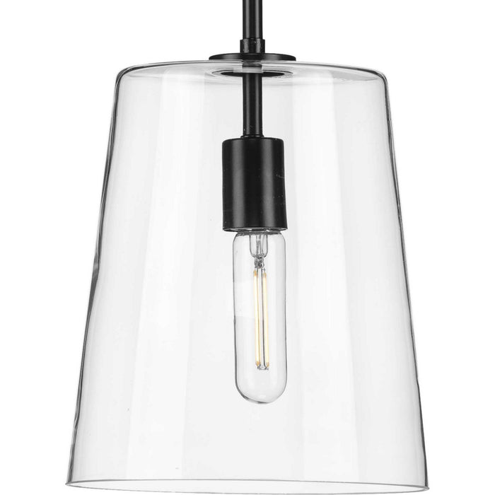 One Light Pendant from the Clarion collection in Black finish