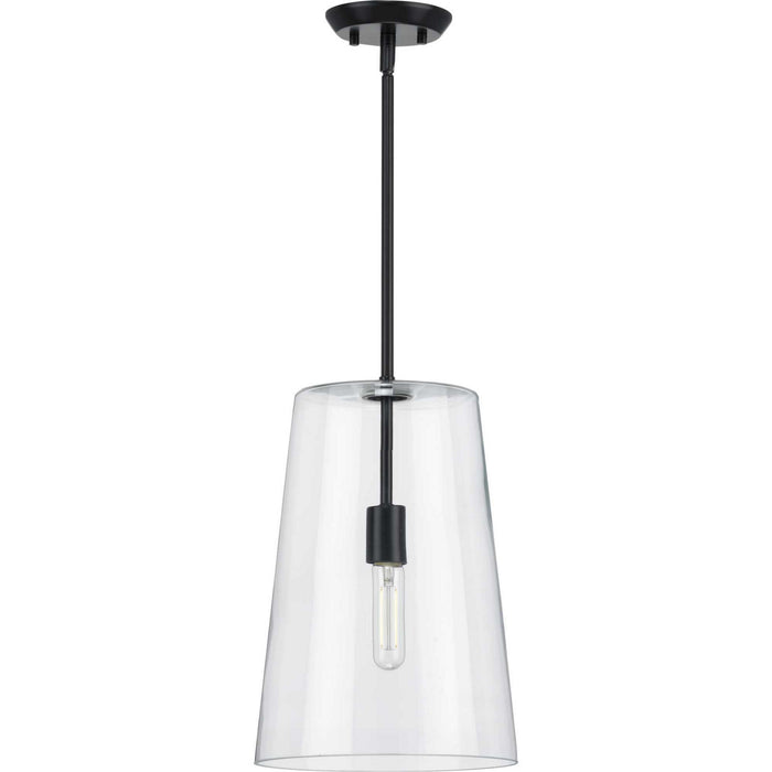 One Light Pendant from the Clarion collection in Black finish