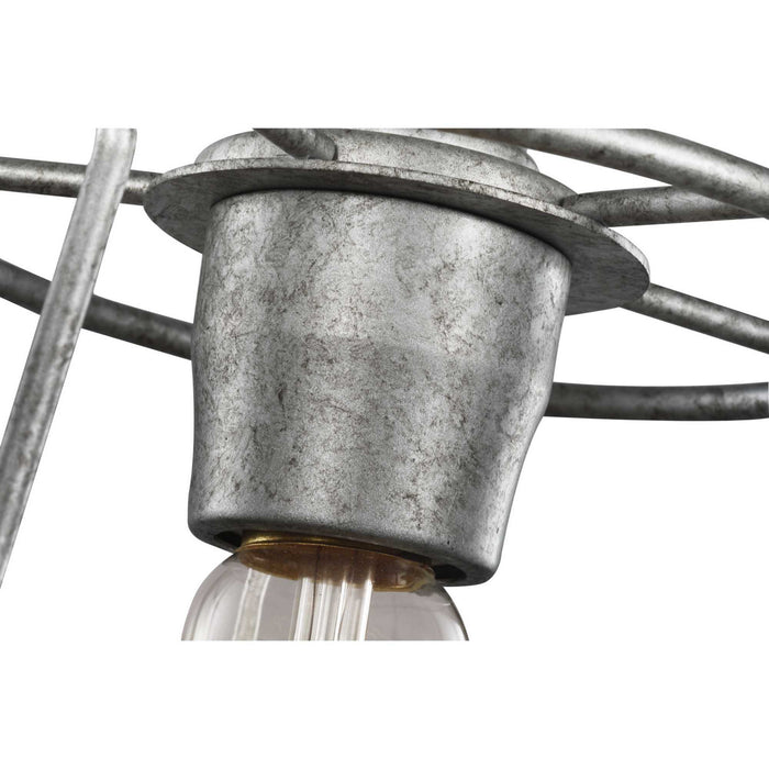 One Light Mini Pendant from the Chambers collection in Galvanized finish