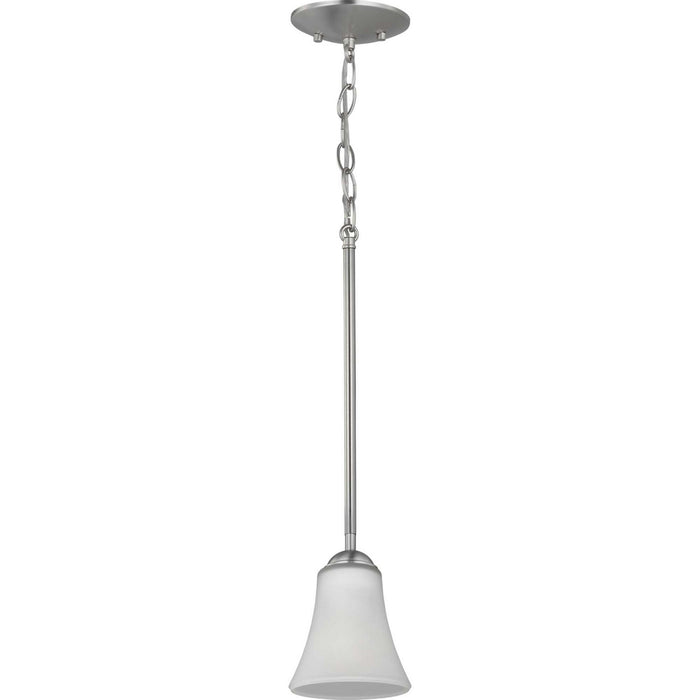 One Light Mini Pendant from the Classic collection in Brushed Nickel finish