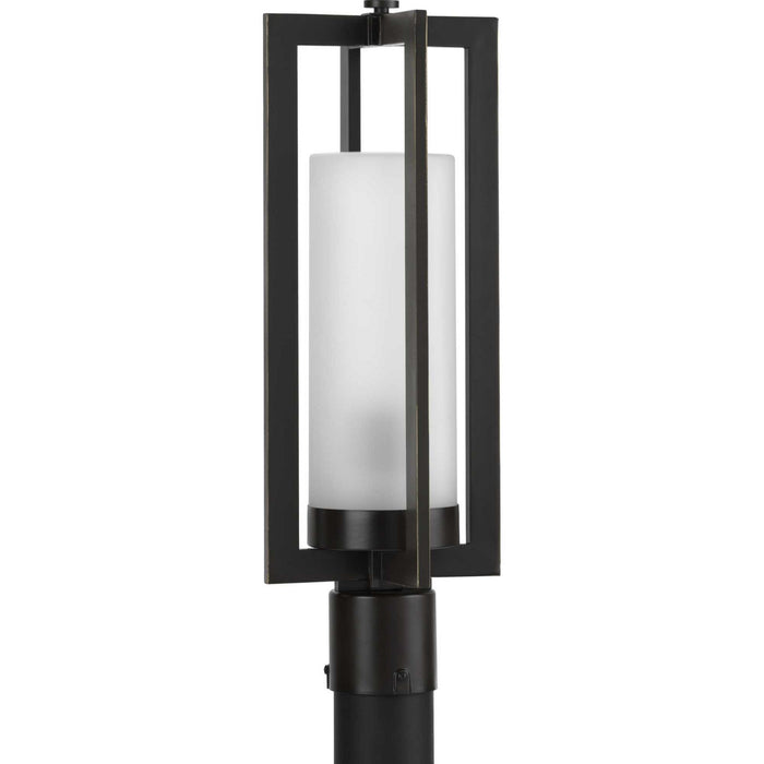 One Light Post Lantern from the Janssen collection in Oil Rubbed Bronze finish