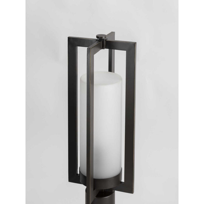 One Light Post Lantern from the Janssen collection in Oil Rubbed Bronze finish