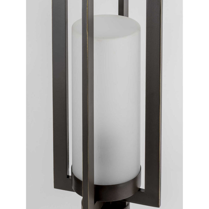 One Light Post Lantern from the Janssen collection in Oil Rubbed Bronze finish