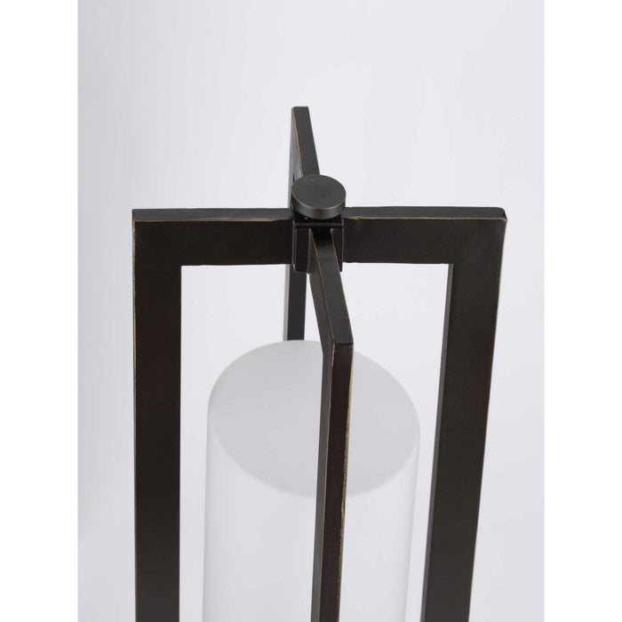 One Light Post Lantern from the Janssen collection in Oil Rubbed Bronze finish