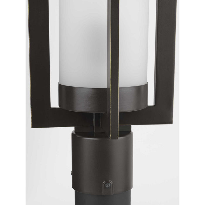 One Light Post Lantern from the Janssen collection in Oil Rubbed Bronze finish