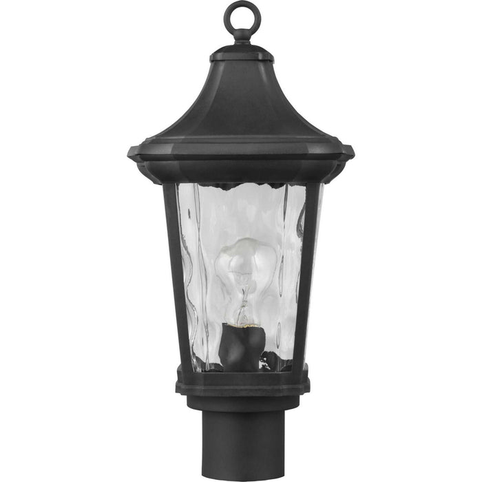 One Light Post Lantern from the Marquette collection in Black finish