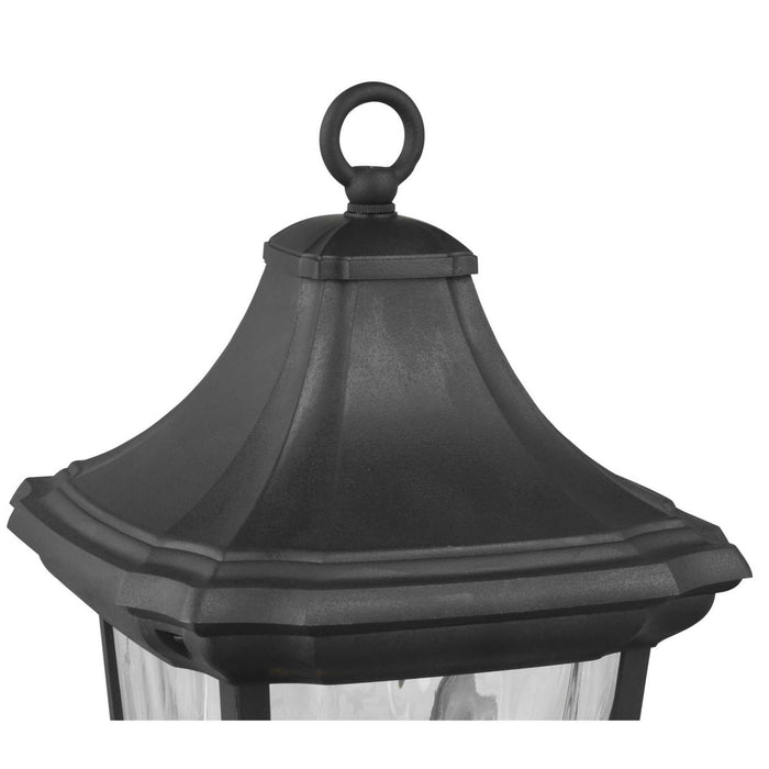 One Light Post Lantern from the Marquette collection in Black finish