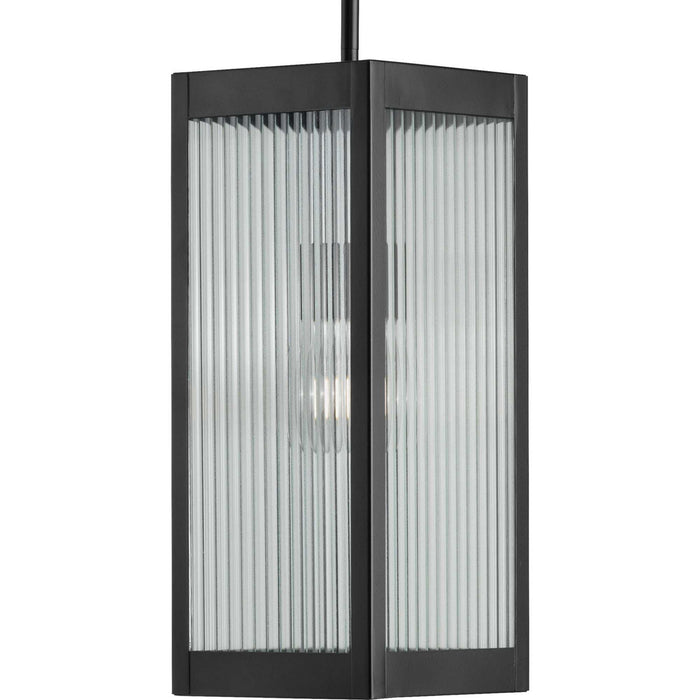 One Light Hanging Lantern from the Felton collection in Black finish