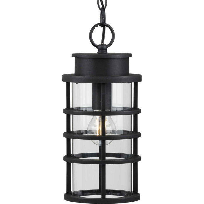 One Light Hanging Lantern from the Port Royal collection in Black finish
