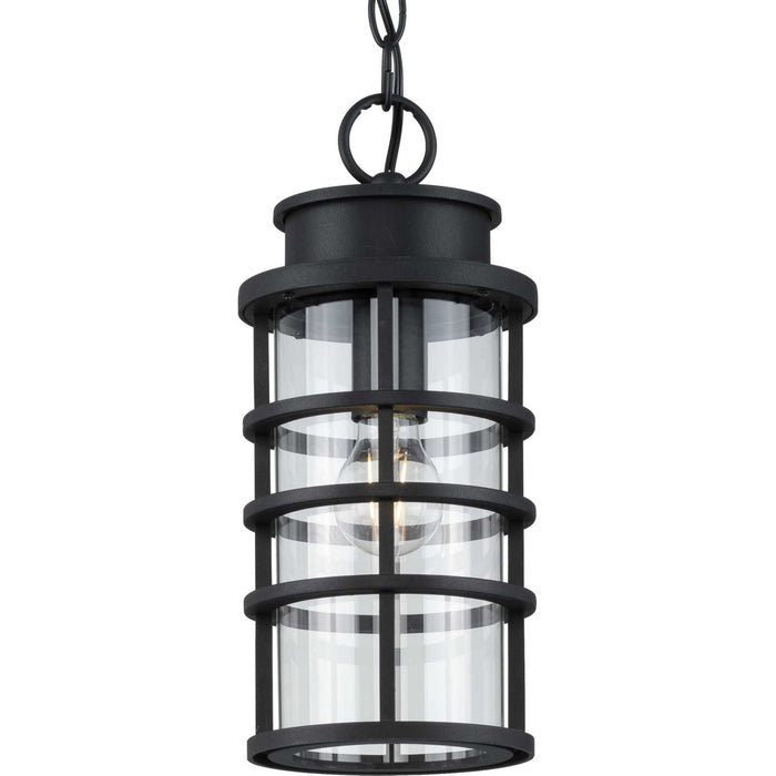 One Light Hanging Lantern from the Port Royal collection in Black finish