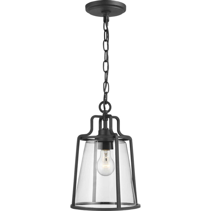 One Light Hanging Lantern from the Benton Harbor collection in Black finish