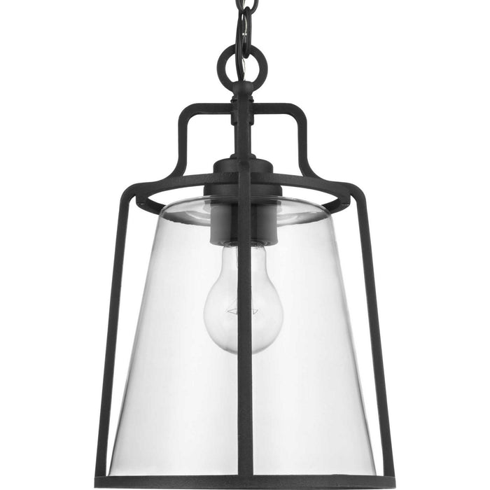 One Light Hanging Lantern from the Benton Harbor collection in Black finish