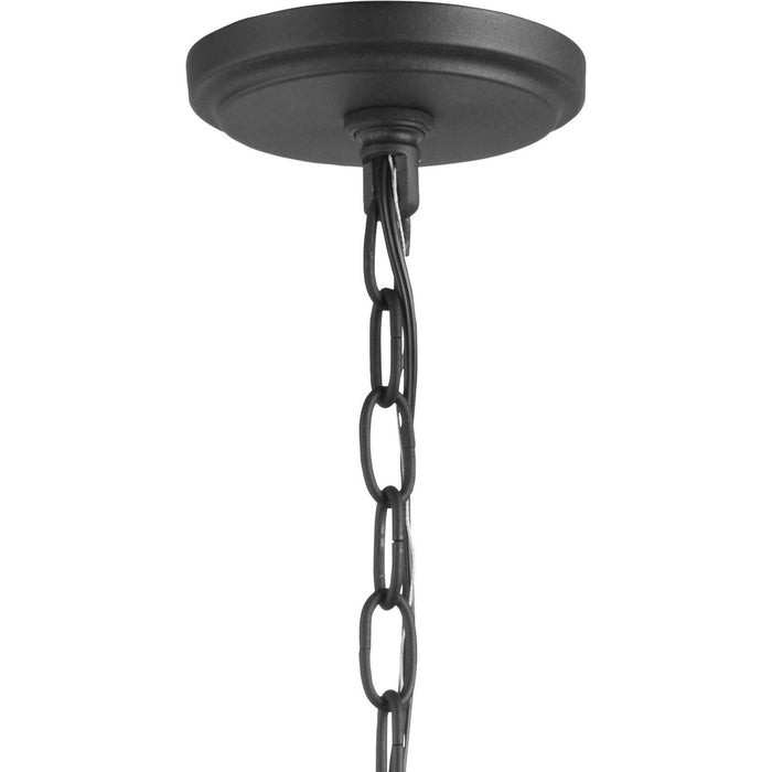 One Light Hanging Lantern from the Benton Harbor collection in Black finish