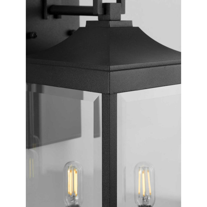 Two Light Wall Lantern from the Gibbes Street collection in Black finish