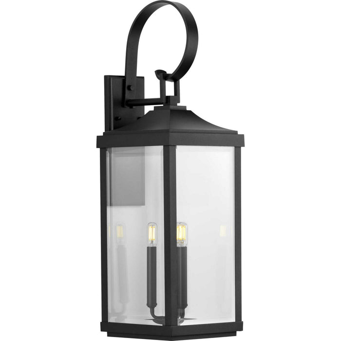 Three Light Wall Lantern from the Gibbes Street collection in Black finish