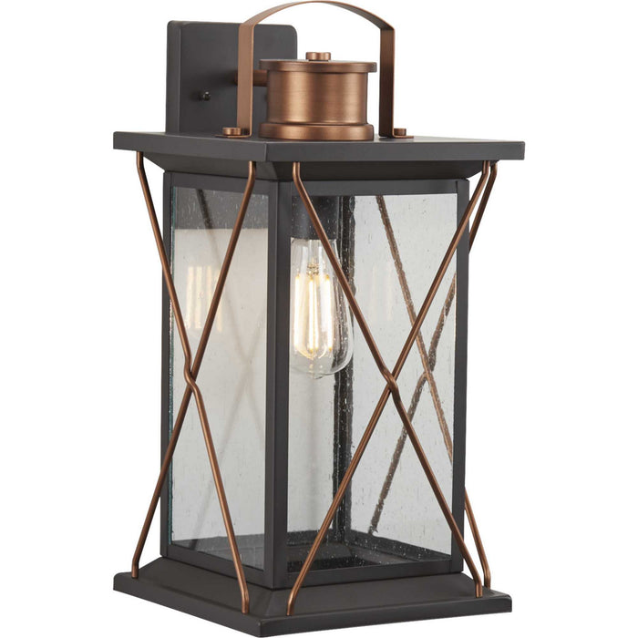 One Light Wall Lantern from the Barlowe collection in Antique Bronze finish