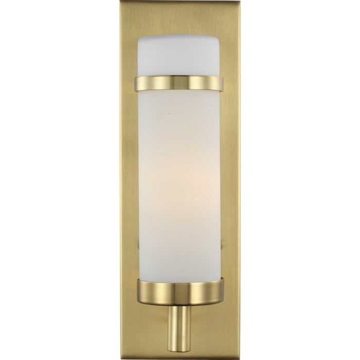 One Light Wall Sconce from the Hartwick collection in Satin Brass finish