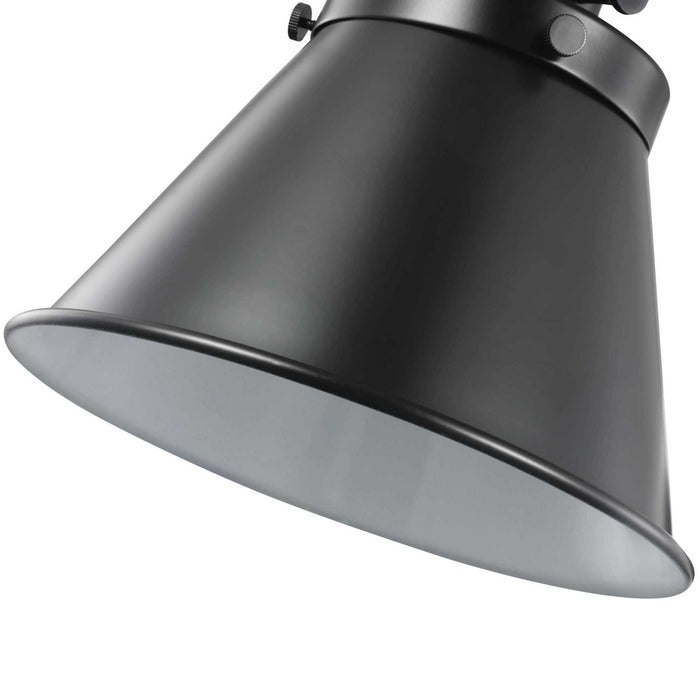 One Light Swing Arm Wall Lamp from the Hinton collection in Black finish