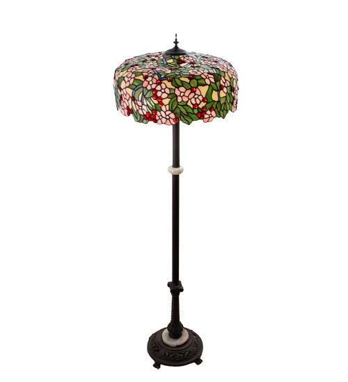 Three Light Floor Lamp from the Tiffany Cherry Blossom collection