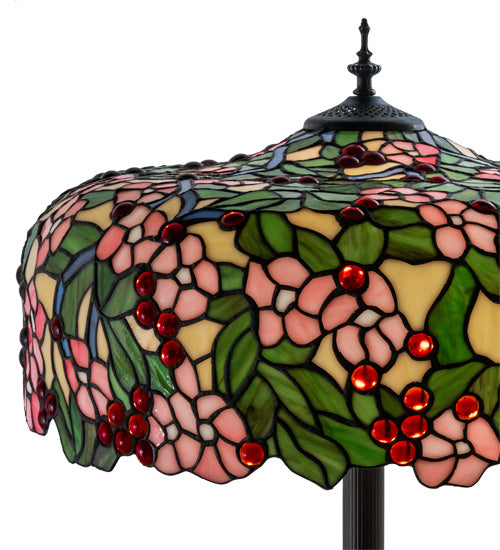 Three Light Floor Lamp from the Tiffany Cherry Blossom collection