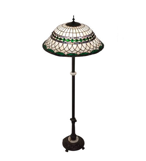 Three Light Floor Lamp from the Tiffany Roman collection in Mahogany Bronze finish