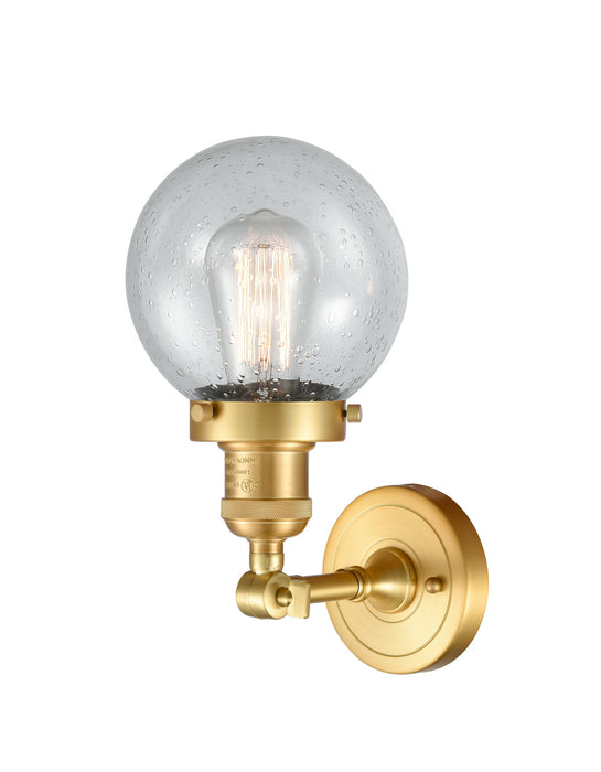 LED Wall Sconce from the Franklin Restoration collection in Satin Gold finish